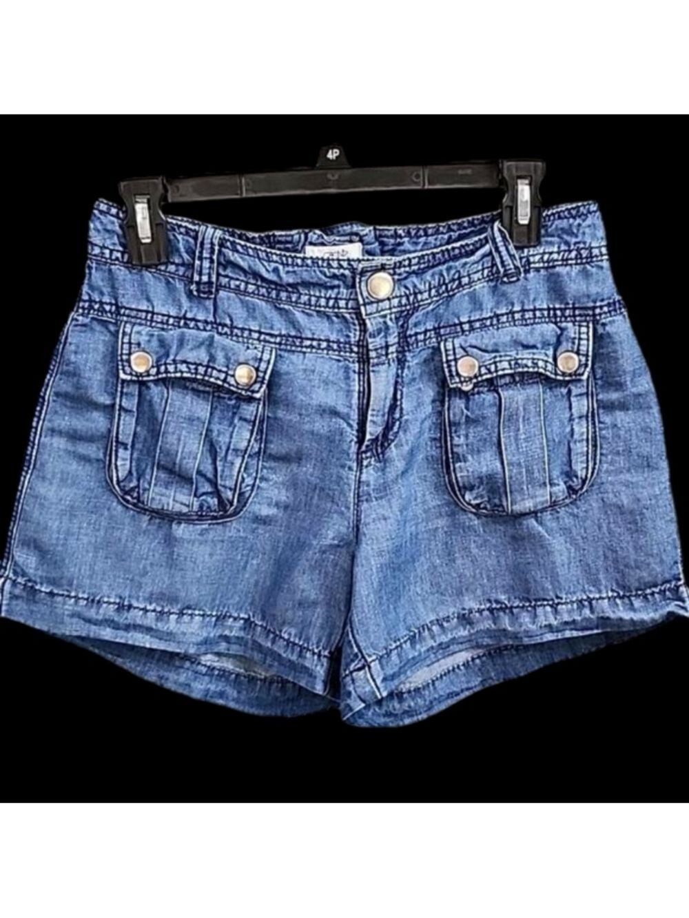 Cashe women's shorts size 6 linen blend lace up the back